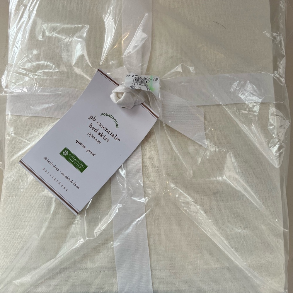Pottery Barn Cream Bed Skirt
